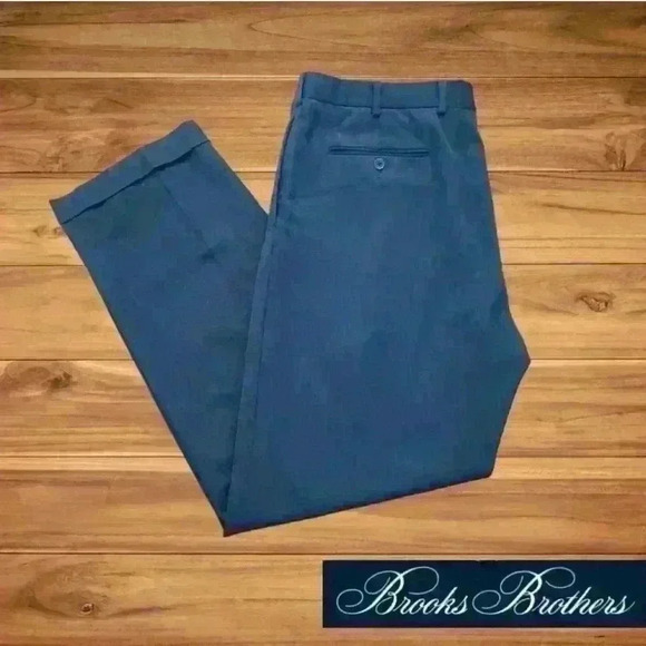 Brooks Brothers 1818 Madison Gray Wool Pants SizeFlat Front 40x32